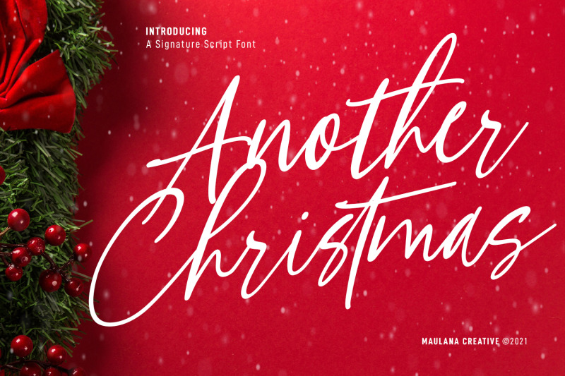 another-christmas-script-font