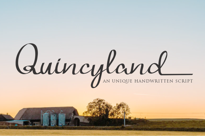 quincyland-an-unique-handwritten-script