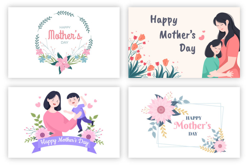 23-happy-mother-day-flat-design-illustration