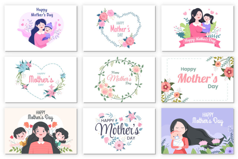 23-happy-mother-day-flat-design-illustration