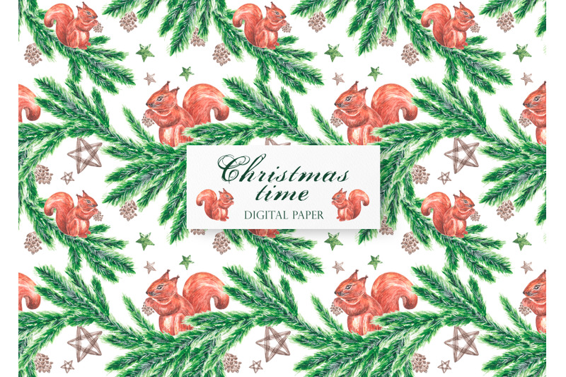 christmas-squirrel-watercolor-seamless-pattern-new-year-winter