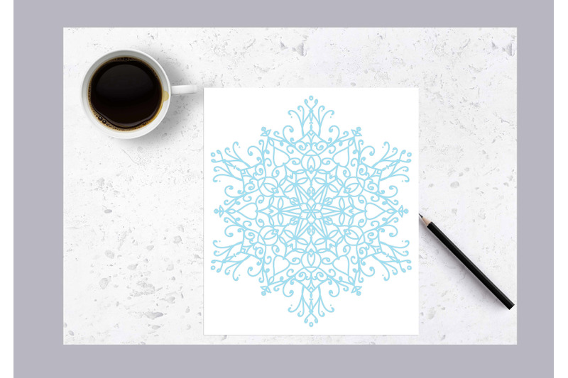snowflake-blue-winter-holiday-mandala