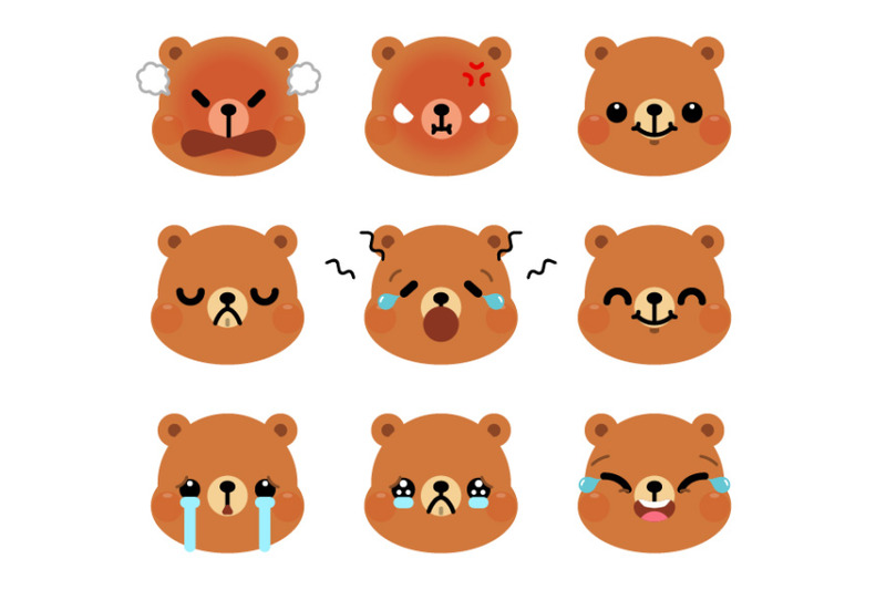 set-of-cute-cartoon-bear-emoji-set-1