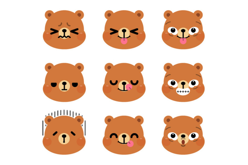 set-of-cute-cartoon-bear-emoji-set-3