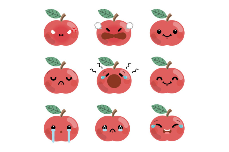 set-of-cute-cartoon-apple-emoji-set-1