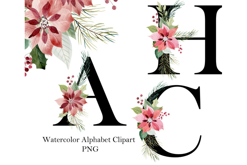 watercolor-christmas-alphabet