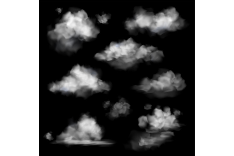 realistic-cloud-fog-white-clouds-collection-fluffy-sky-fog-isolated