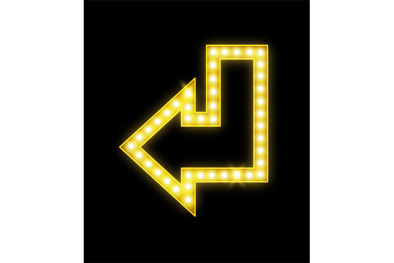 realistic-arrow-with-lamps-glowing-neon-yellow-symbol-retro-illumina