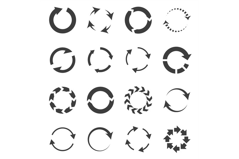 reload-arrows-combinations-rotating-looping-shapes-black-silhouette