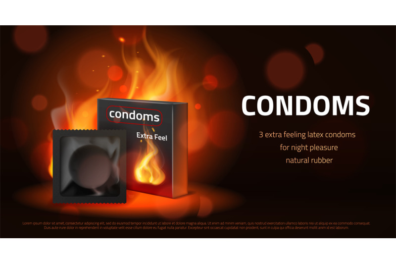 realistic-condom-poster-latex-contraceptive-intimate-product-passion