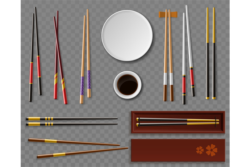 sushi-chopsticks-and-soy-sauce-realistic-dishes-and-wooden-cutlery-t