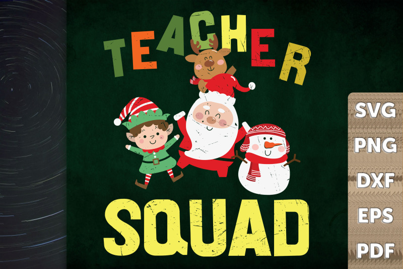 funny-christmas-teacher-squad-reindeers