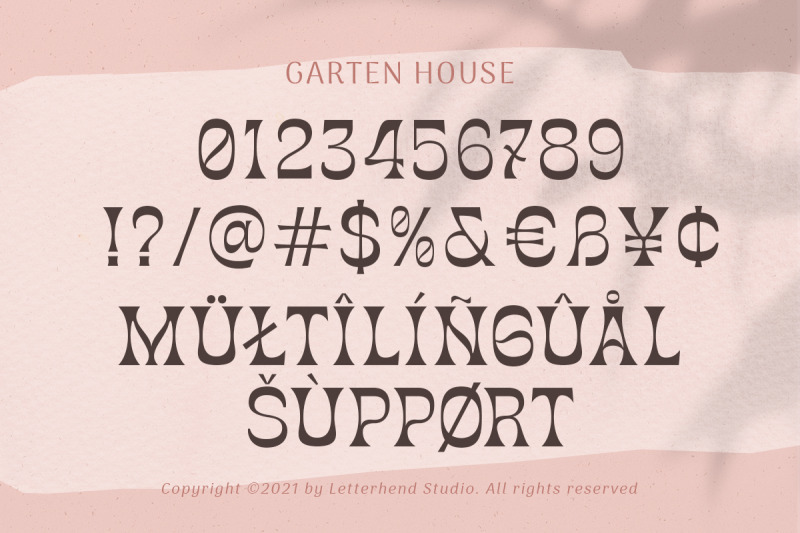 garten-house-unique-display-font