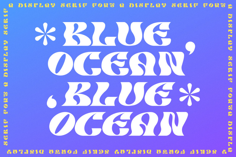 blue-ocean-typeface