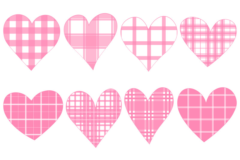 hearts-sublimation-hearts-pink-buffalo-plaid-hearts-svg