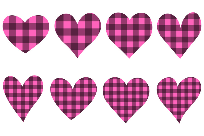 hearts-sublimation-hearts-pink-buffalo-plaid-hearts-svg