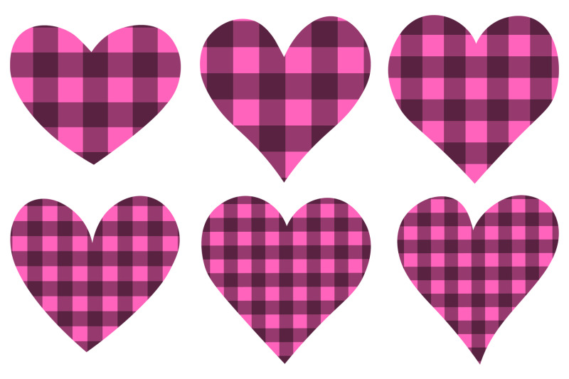 hearts-sublimation-hearts-pink-buffalo-plaid-hearts-svg