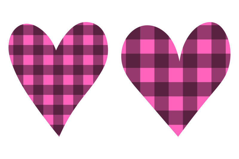 hearts-sublimation-hearts-pink-buffalo-plaid-hearts-svg