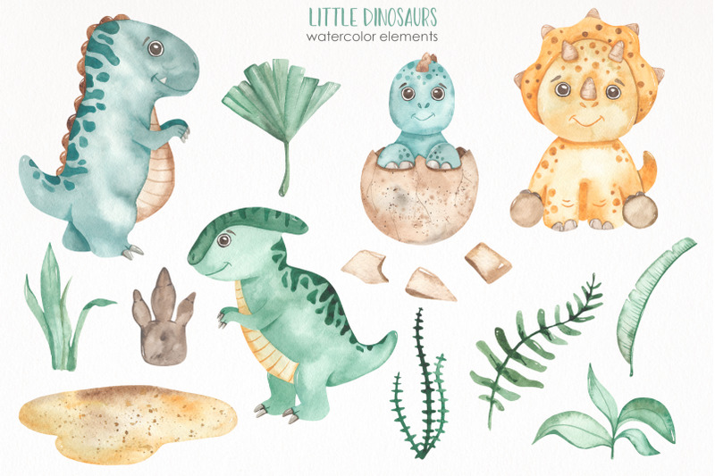 little-dinosaurs-watercolor