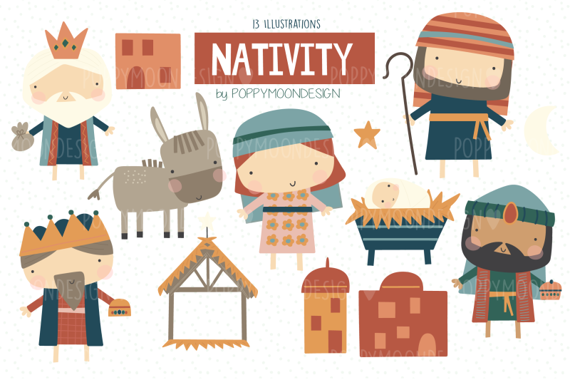 nativity-clipart-set