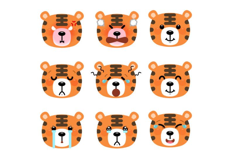 set-of-cute-cartoon-tiger-emoji-set-3