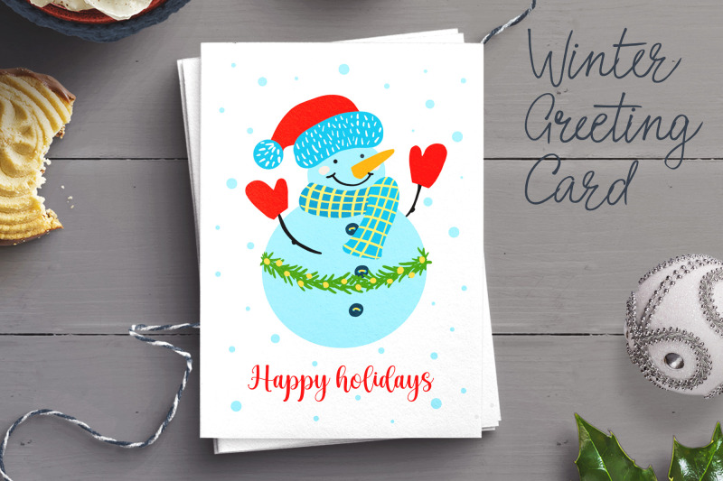 greeting-card-template-snowman-happy-holidays-quote