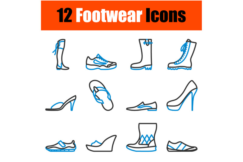 footwear-icon-set