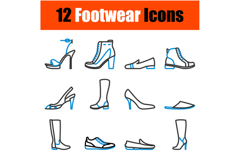 footwear-icon-set