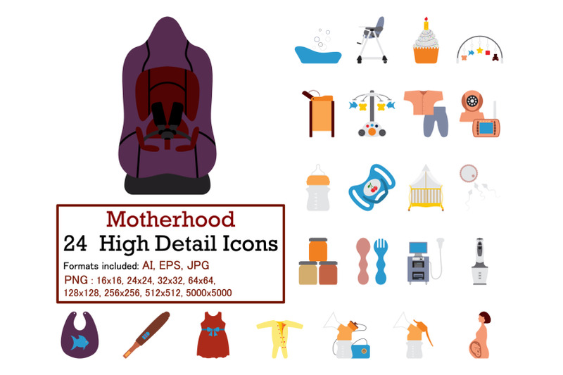 motherhood-icon-set