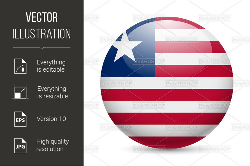 round-glossy-icon-of-liberia