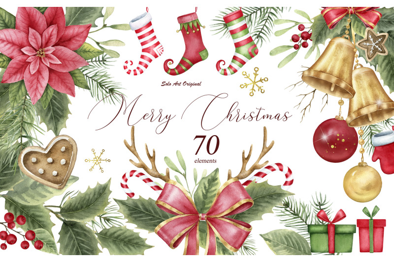 christmas-clipart-christmas-bells-socks-poinsettia-ornaments