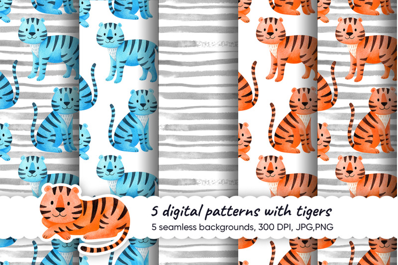 tigers-watercolor-seamless-pattern