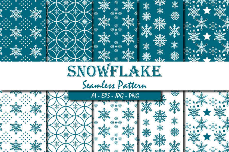 snowflake-seamless-pattern