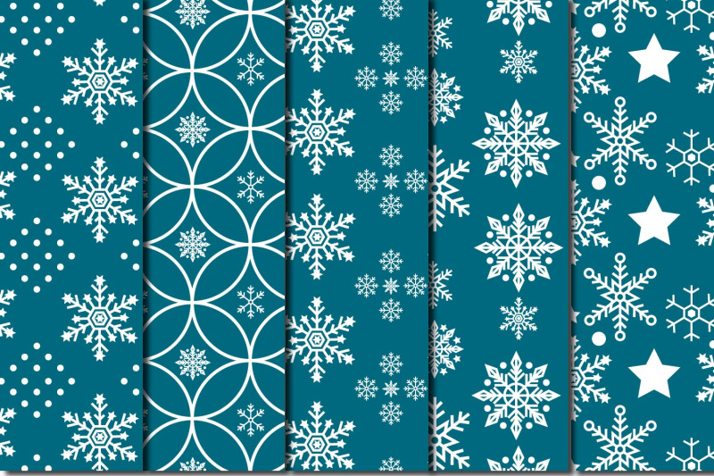 snowflake-seamless-pattern