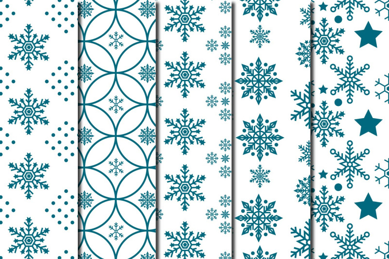 snowflake-seamless-pattern