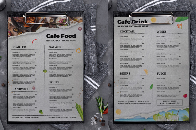 food-menu-double-side