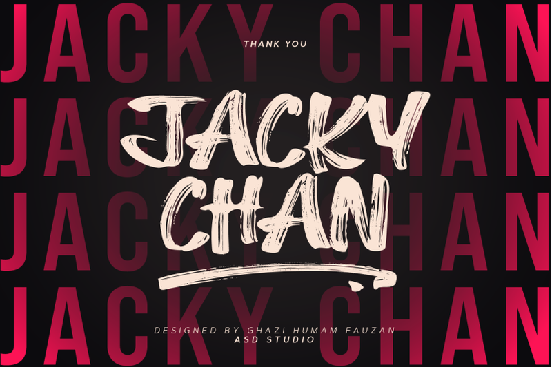 jacky-chan-brush-font