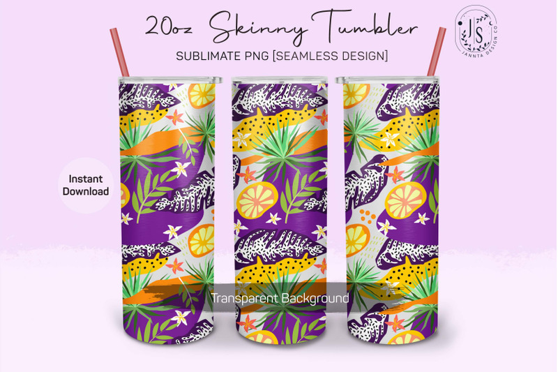 tropical-forest-leaves-20oz-tumbler-sublimation