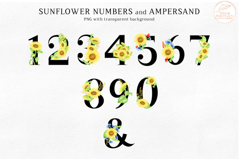 watercolor-sunflower-alphabet-clipart-floral-letters-and-numbers-png