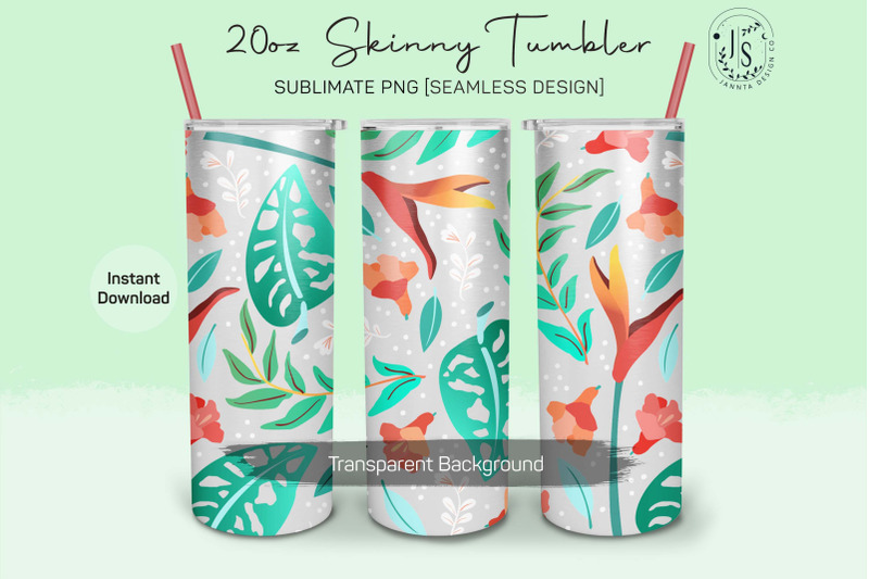 tropical-forest-leaves-20oz-tumbler-sublimation