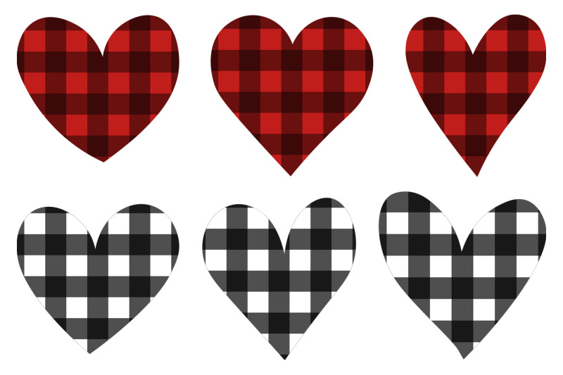 hearts-sublimation-hearts-buffalo-plaid-hearts-svg