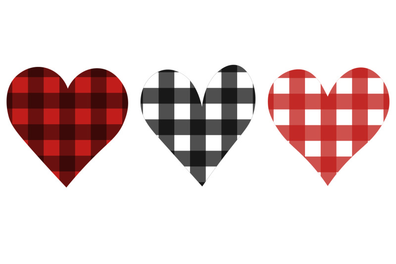 hearts-sublimation-hearts-buffalo-plaid-hearts-svg