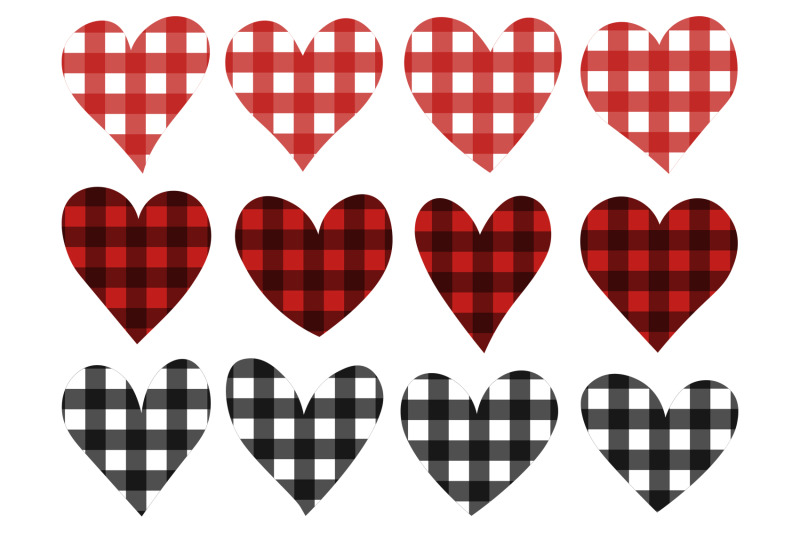 hearts-sublimation-hearts-buffalo-plaid-hearts-svg