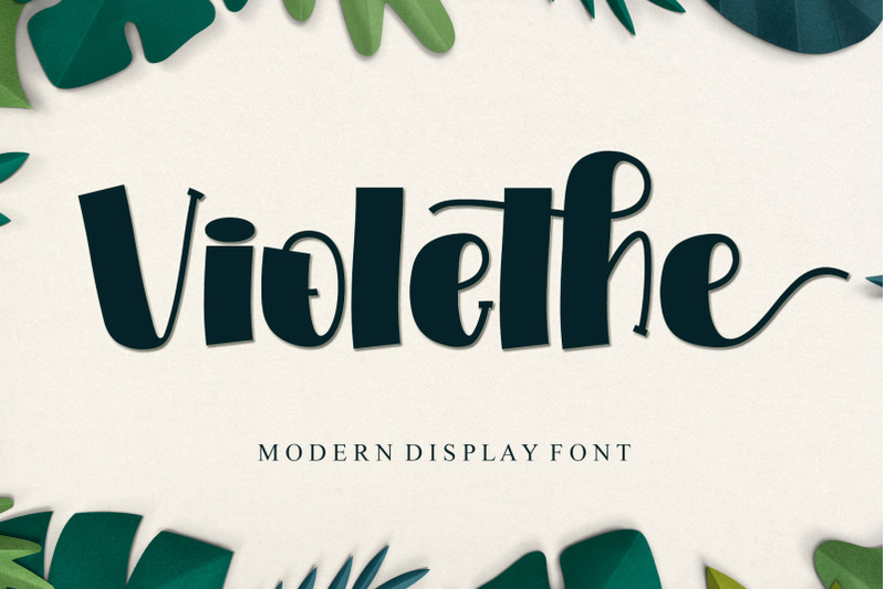 violethe-modern-display-font