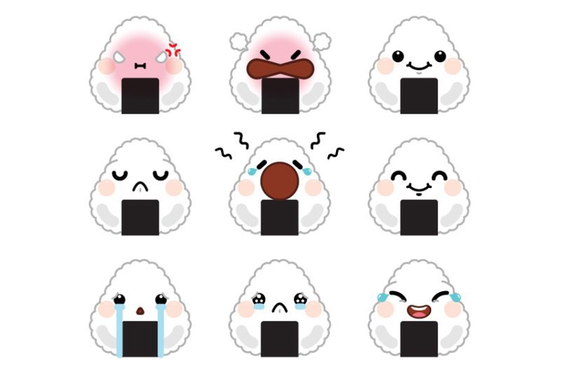 set-of-cute-cartoon-onigiri-emoji-set-2
