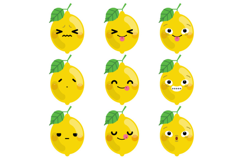 set-of-cute-cartoon-lemon-emoji-set-2