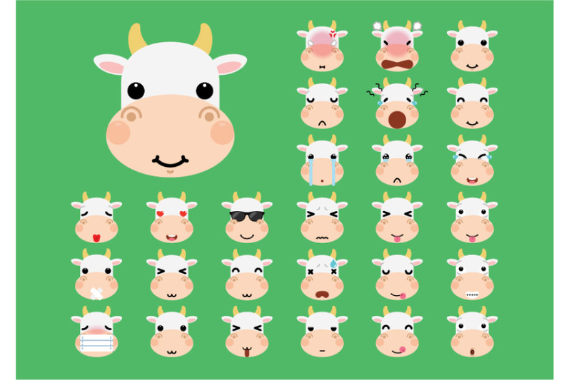 set-of-cute-cartoon-cow-emoji