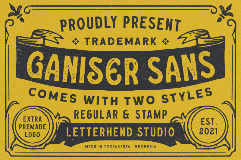 ganiser-sans-extra-premade-logo