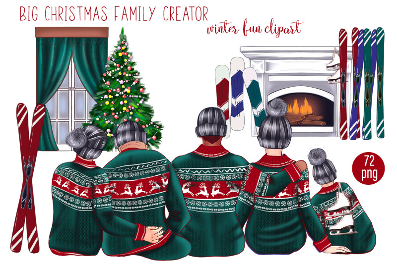 big-christmas-family-clipart-creator