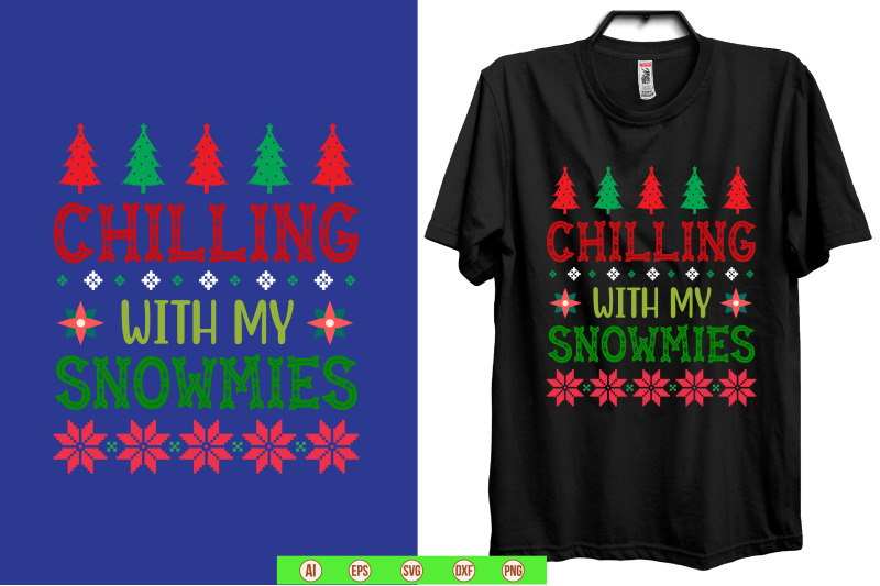 chilling-with-my-snowmies-svg